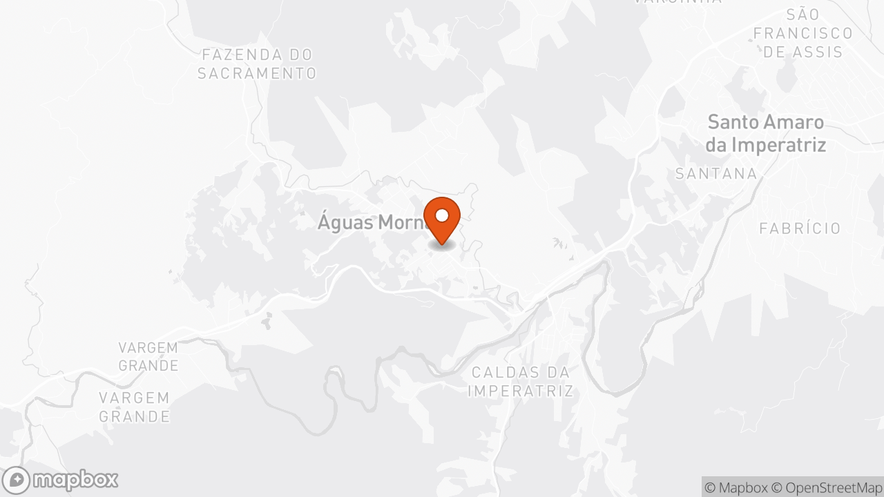 Mapa de Águas Mornas · SC